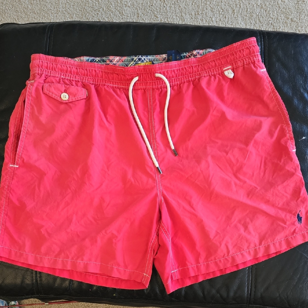 Polo by Ralph Lauren Women's Bright Pink Athletic Shorts